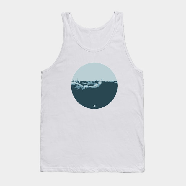 Texas Style Lone Surfer Tank Top by CamcoGraphics